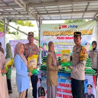 Pasar Murah Diserbu Warga, Secepat Kilat 100 Karung Beras Habis 10 Menit