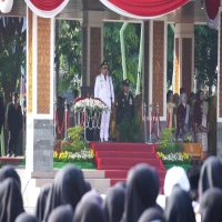 Bupati Subang Pimpin Upacara Puncak HUT ke-80 RI di Alun-Alun Subang