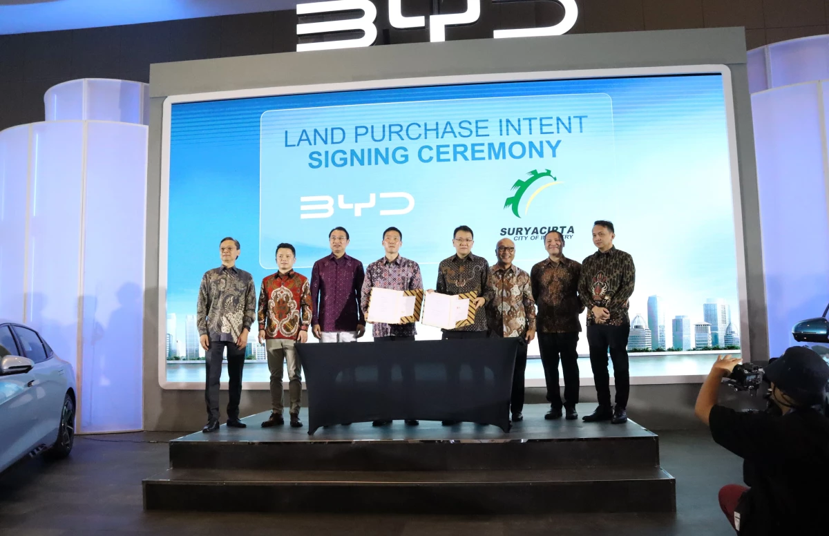 Subang Smartpolitan Sambut BYD, Tenant Terbesar Pertama Manufaktur Kendaraan Listrik