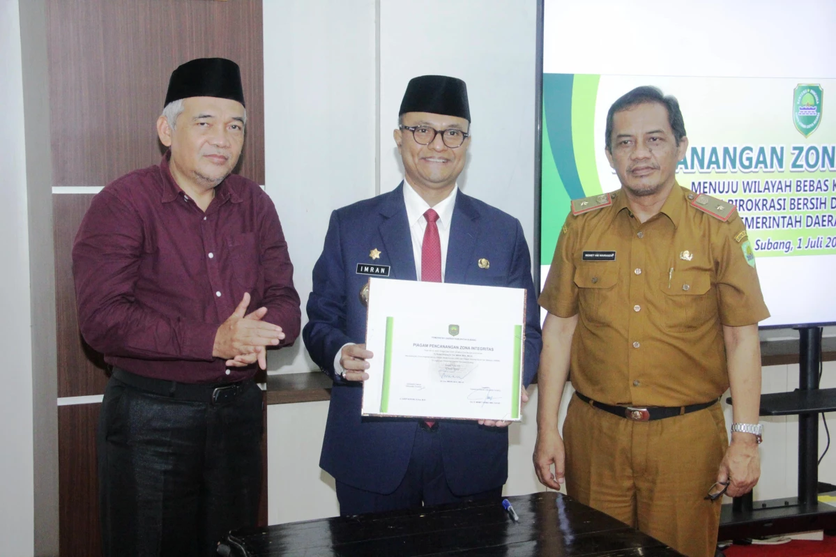 Pj Bupati Subang Dr Imran Sampaikan Zona Integritas untuk Perbaikan Subang