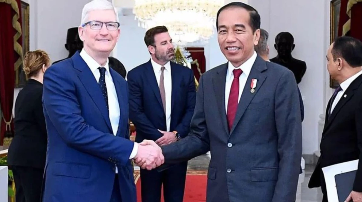 Tim Cook Bertemu Presiden Jokowi pagi tadi