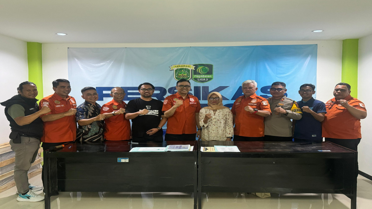 Tim risk assessment Mabes Polri bersama panitia penyelenggara pertandingan Liga 2, usai audit sistem manajemen pengamanan.