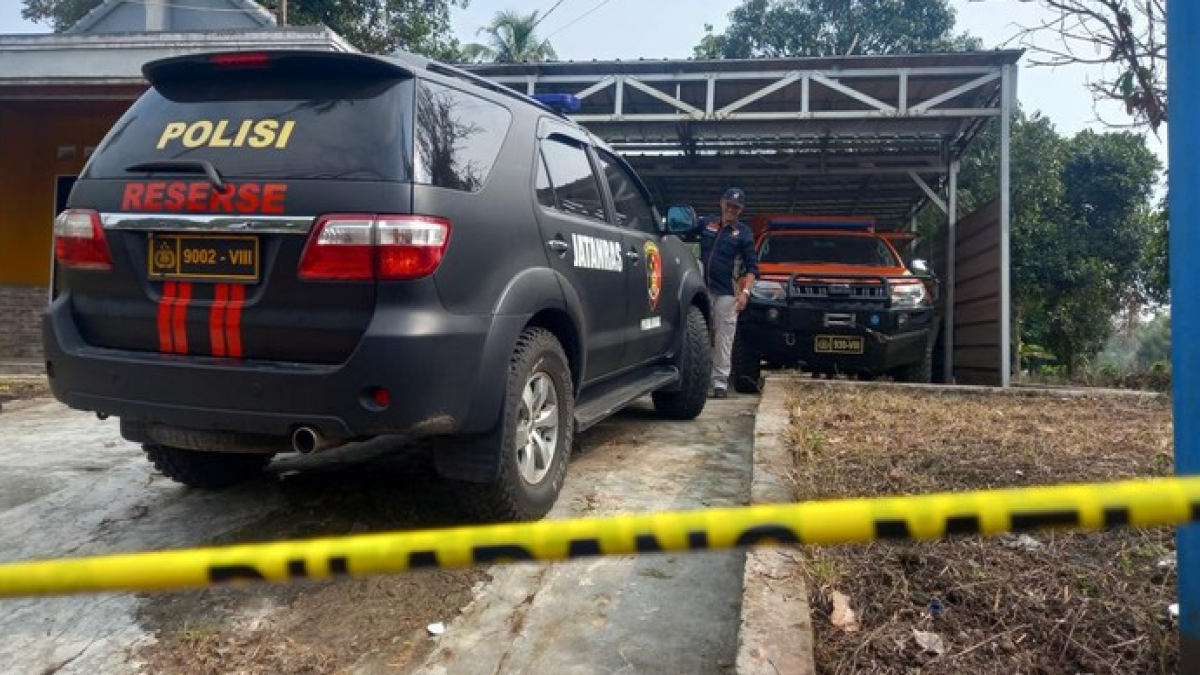 TKP Pembunuhan Ibu dan Anak di Subang ( SumberFoto: Dwiky Maulana Vellayati)