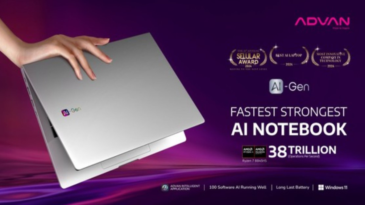 Advan AI-Gen Ultra: Laptop "AI" Lokal dengan Performa Unggul