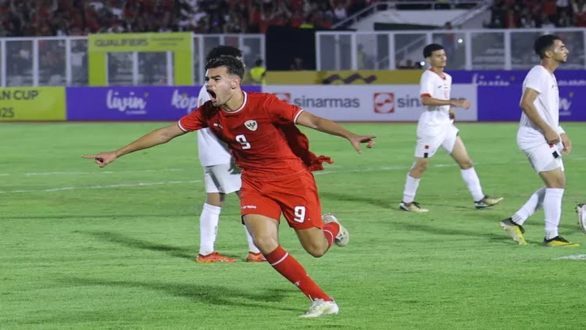 Timnas Indonesia Imbang lawan Yaman di Kualifikasi Piala Asia U-20 2025 Minggu (29/9/2024). Sumber ANTARA FOTO/Dhemas Reviyanto/app/YU