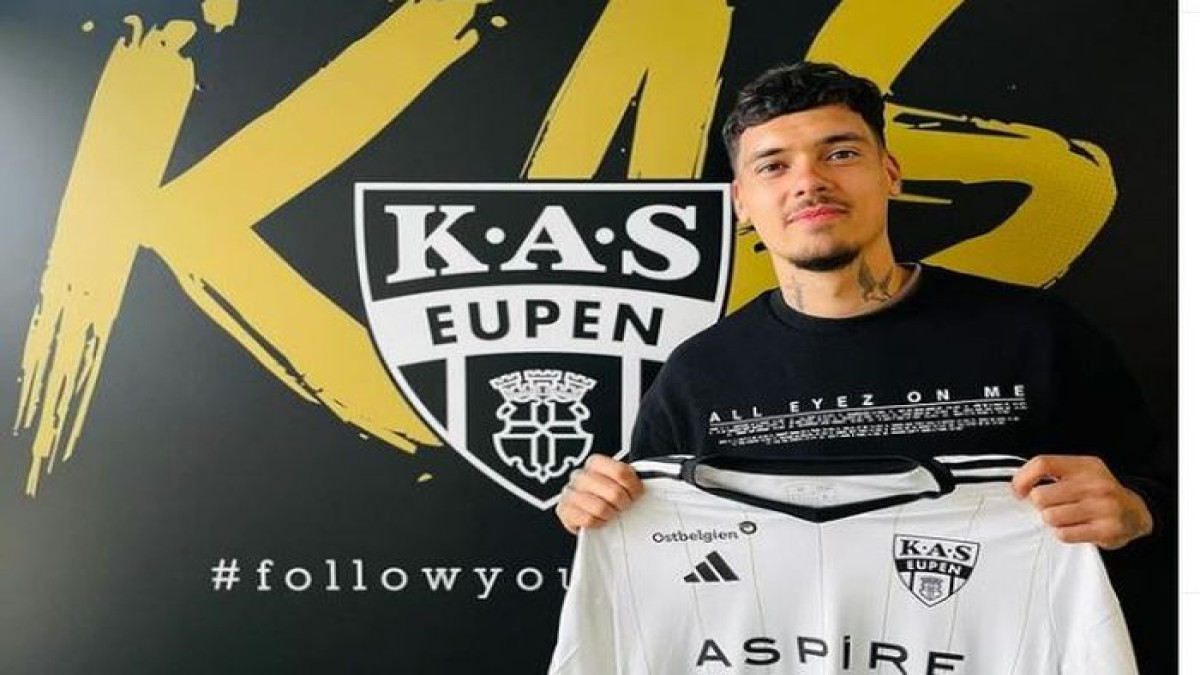 Bek kiri Timnas Indonesia, Shayne Pattynama, resmi bergabung dengan klub Liga Belgia KAS Eupen. (INSTAGRAM.COM/KASEUPENOFFICIAL)