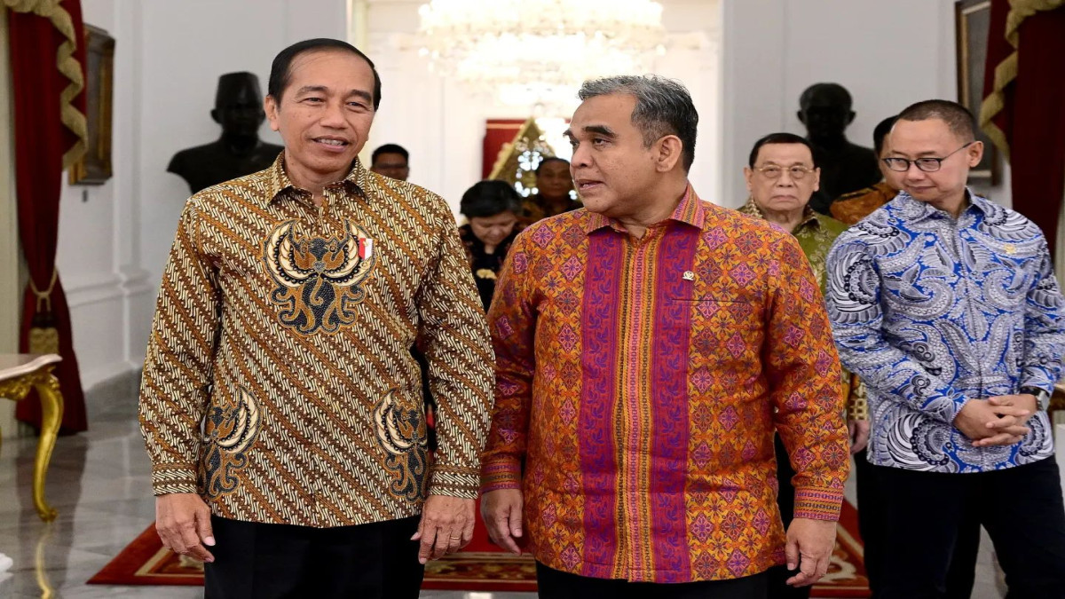 Presiden Jokowi Terima Kunjungan Pimpinan MPR RI di Istana Merdeka