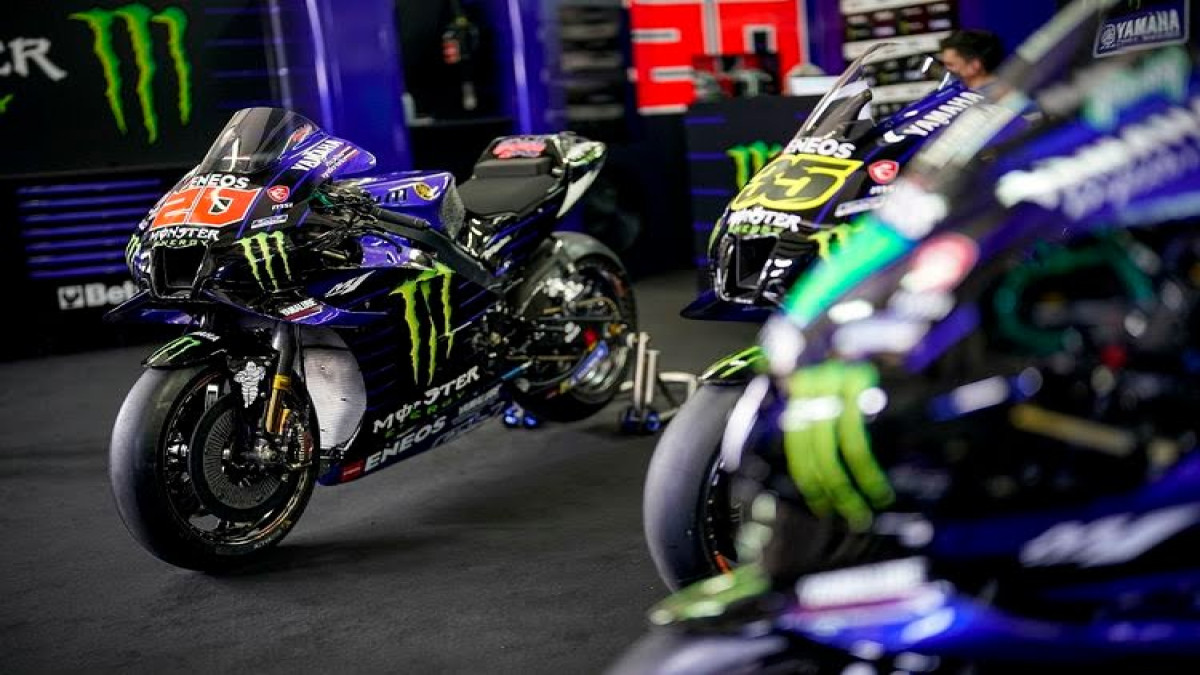 Motor YZR-M1 milik pembalap Monster Energy Yamaha, Fabio. (YAMAHA MOTOR RACING SRL)