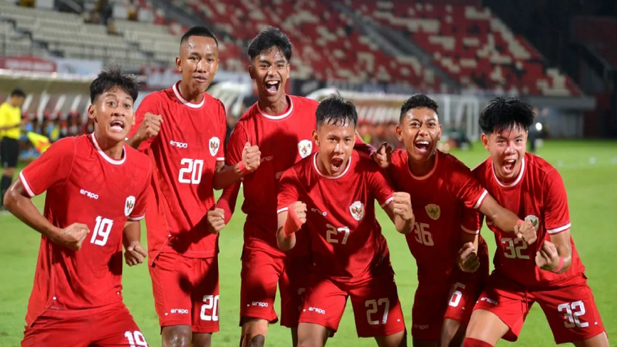 Timnas Indonesia U-17 mengalahkan Timnas India U-17 dengan skor 3-1. ANTARA FOTO/Fikri Yusuf/YU