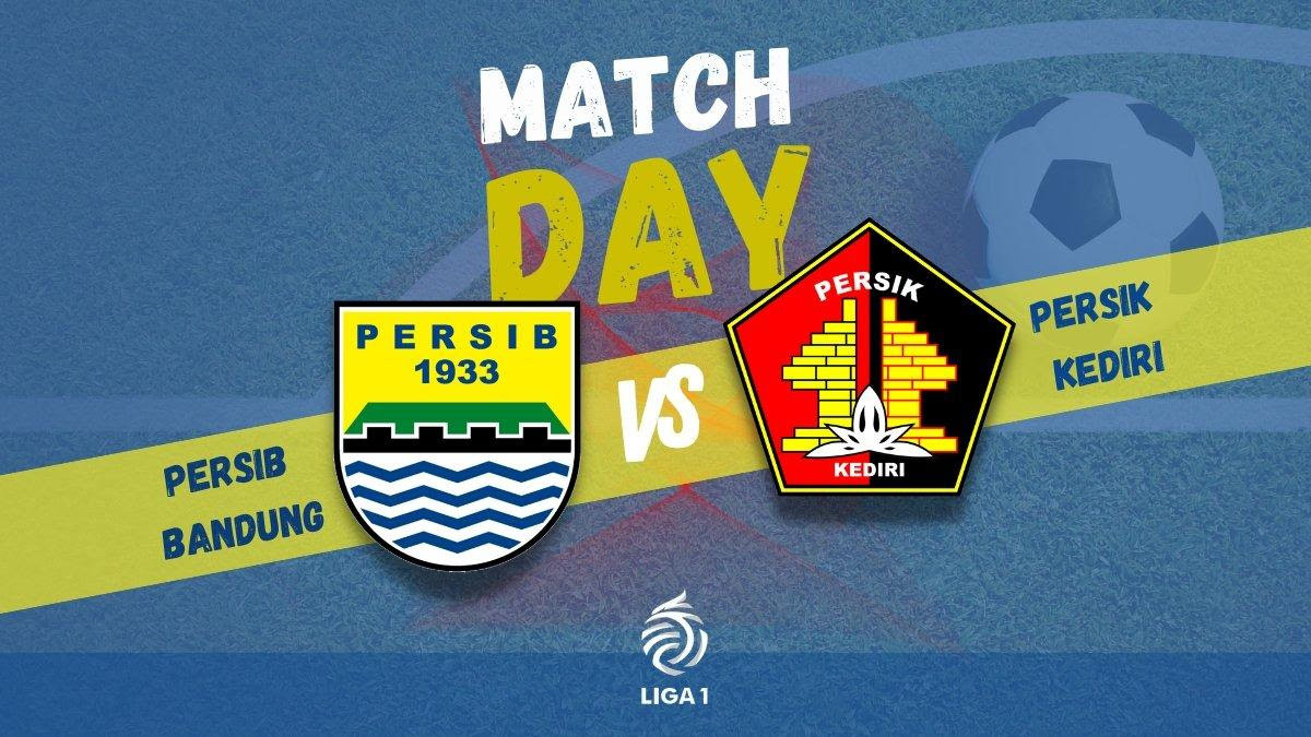 Ilustrasi Persib Bandung vs Persik Kediri. Rekor Pertemuan Persib Bandung Vs Persik Kediri