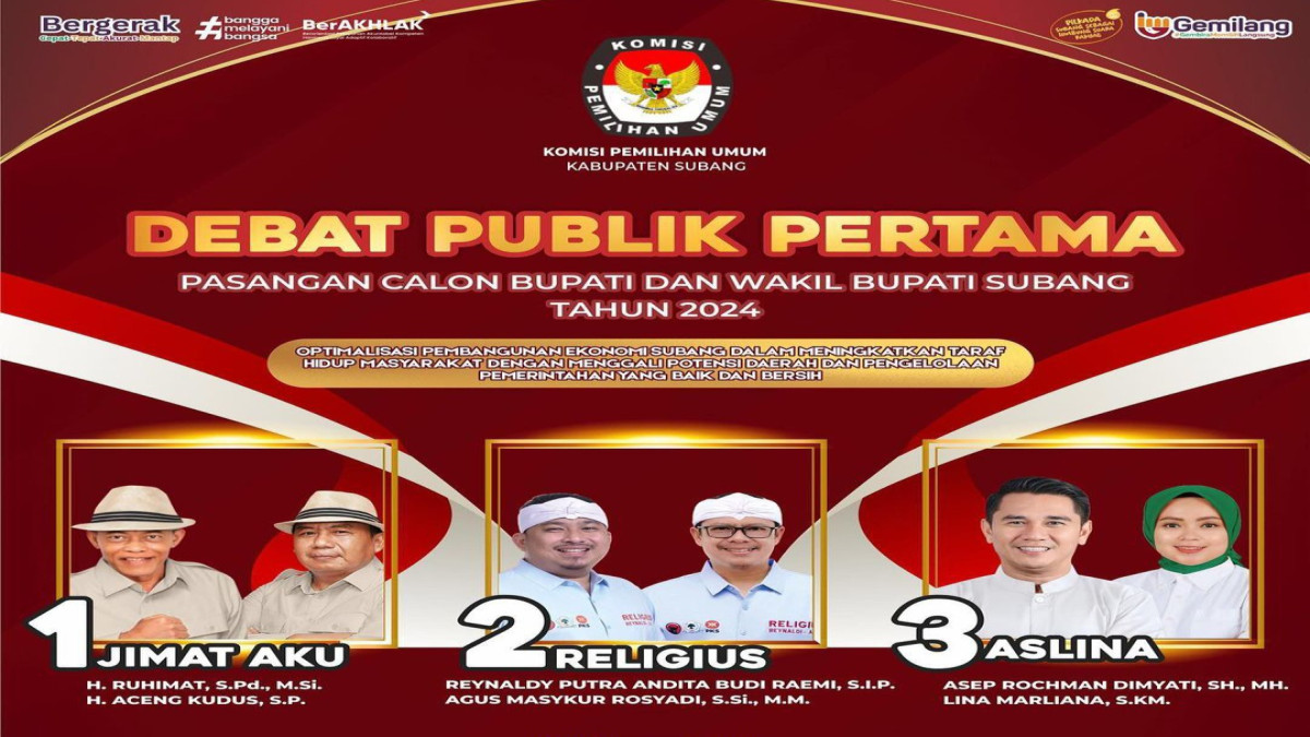 Debat Calon Bupati Subang 2024, Kritik Warga soal Solusi Nyata dan Live Streaming (Sumber Foto Youtube KPU Kabupaten Subang)