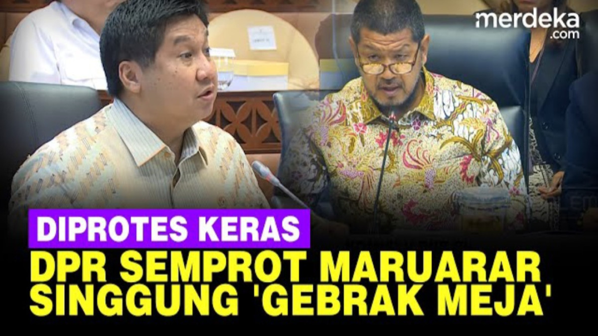 DPR Semprot Menteri Maruarar, Aksi Gebrak Meja di Rapat Kementerian Viral (Sumber Foto Youtube Merdeka.com)