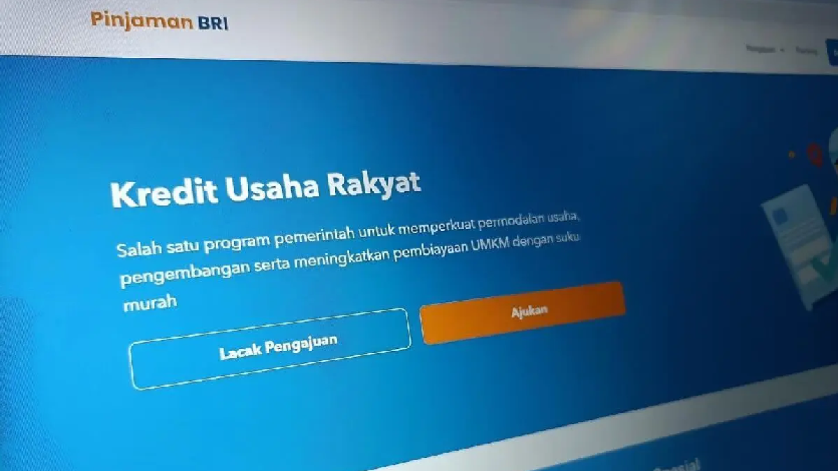 Laman pengajuan KUR BRI online. (Dok. Istimewa)