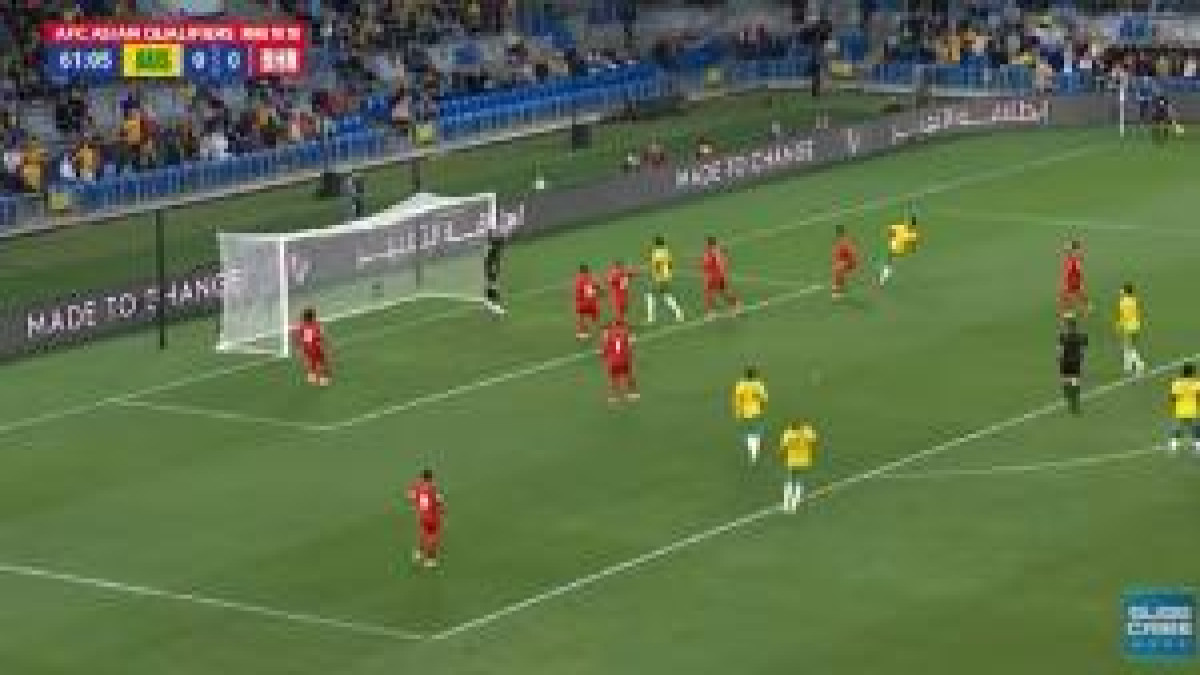 Duel Timnas Australia vs Bahrain di pertemuan pertama. (Foto: YouTube/Official RCTI)