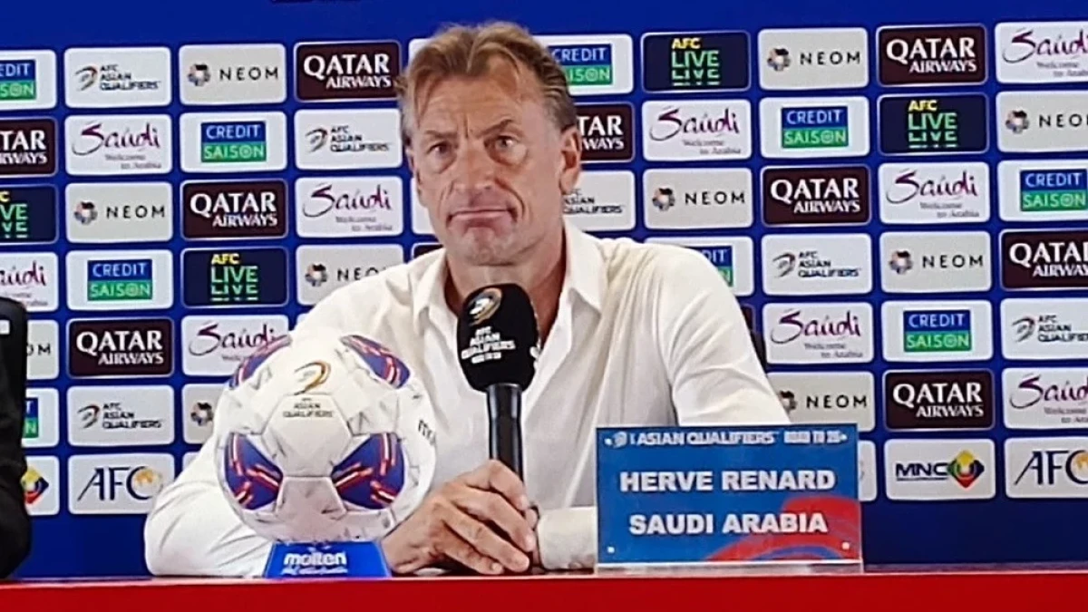 Pelatih Arab Saudi Herve Renard akui kualitas Timnas Indonesia Sumber : tvonenews.com - Ilham Giovani