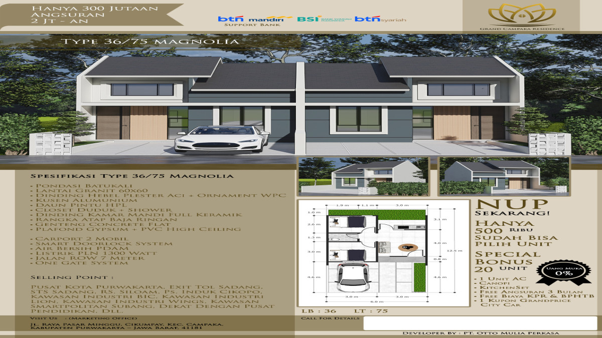 Nyari Rumah Hunian Strategis? Grand Campaka Residence Solusinya!