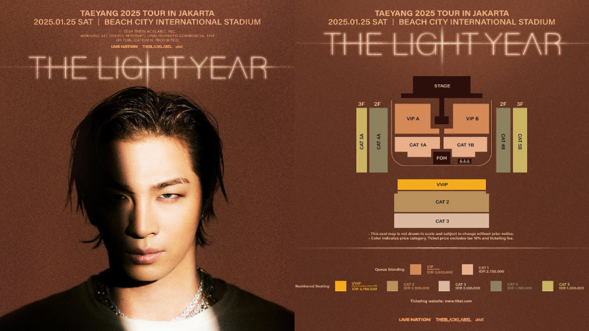 Are U Ready VIP? Ini Harga Tiket Konser Taeyang 'The Light Year' di Jakarta, Mulai 1,3 Juta!