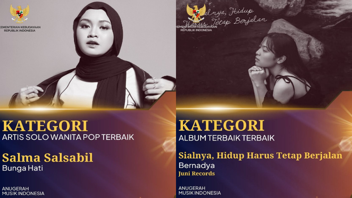 Daftar Lengkap Pemenang AMI Awards 2024, Salma Salsabil Raih 5 Piala