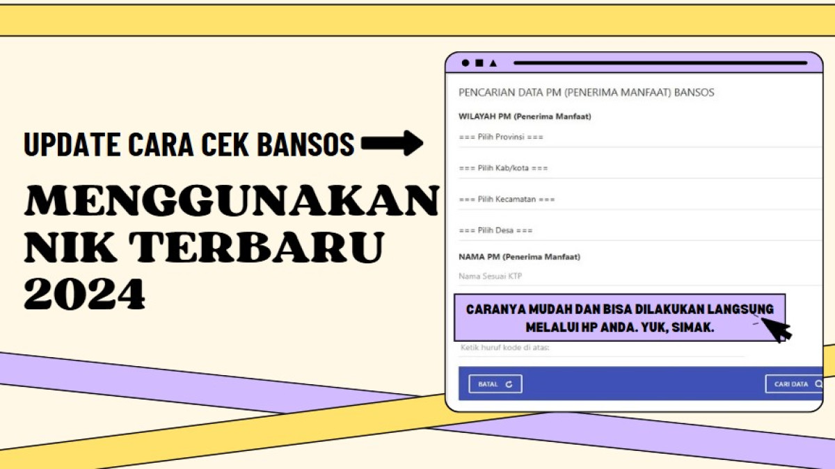 Update Cara Cek Bansos Menggunakan NIK Terbaru 2024