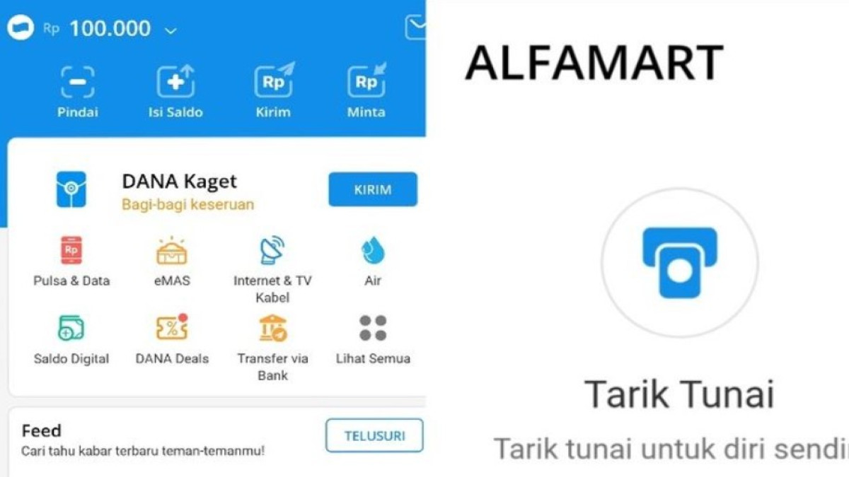 Tarik Tunai DANA di Alfamart Minimal Berapa