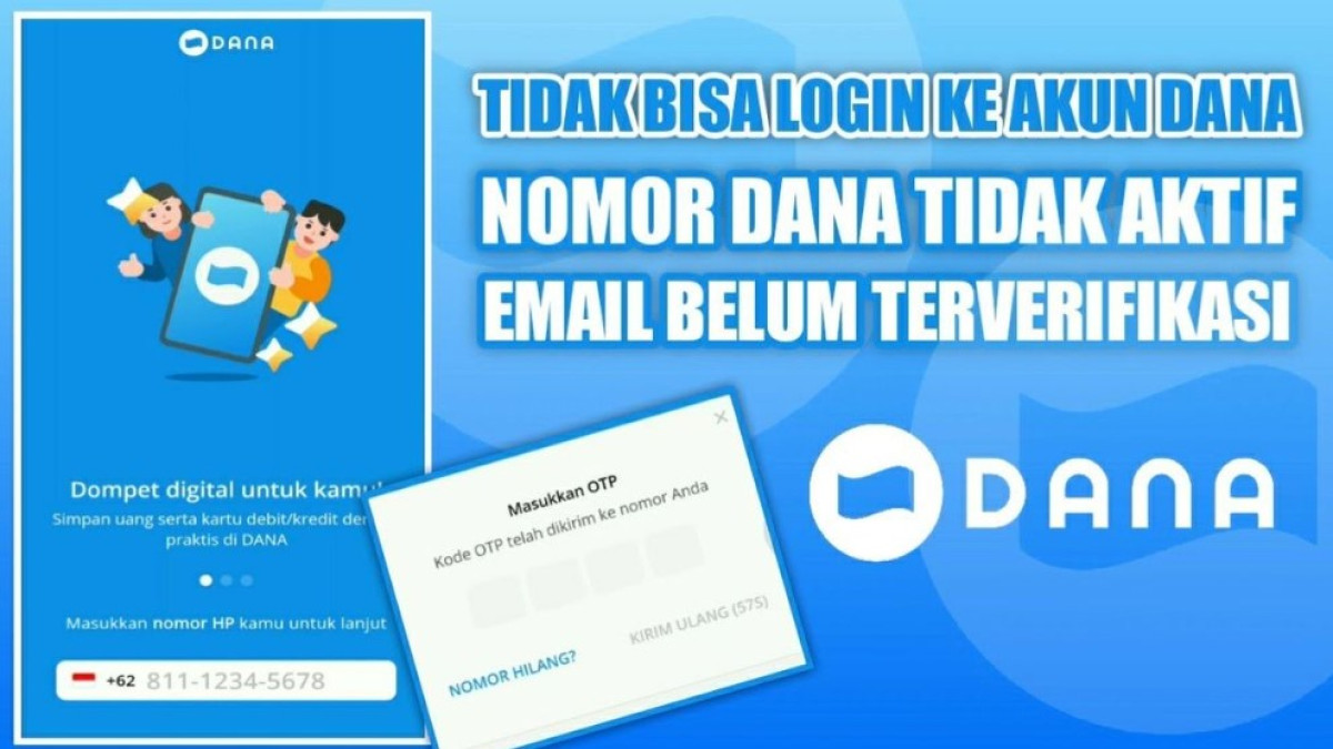 Cara Login DANA Tapi Kartu Hilang