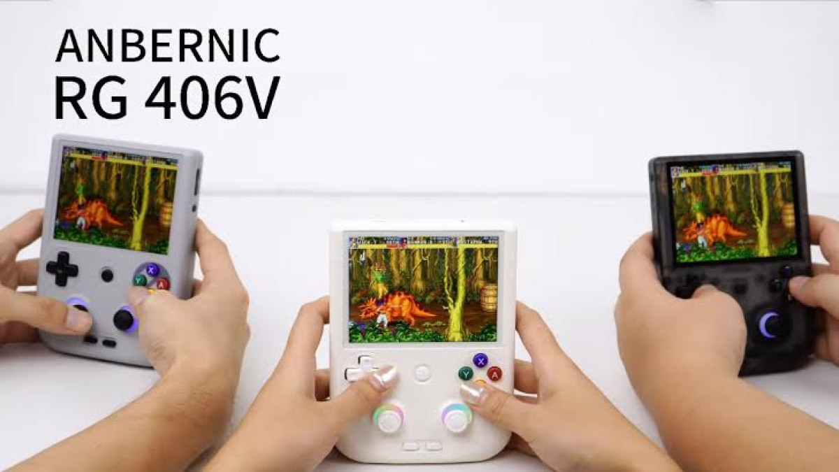 The Anbernic RG406V supports local multiplayer and external monitor output. (Image source: Anbernic)