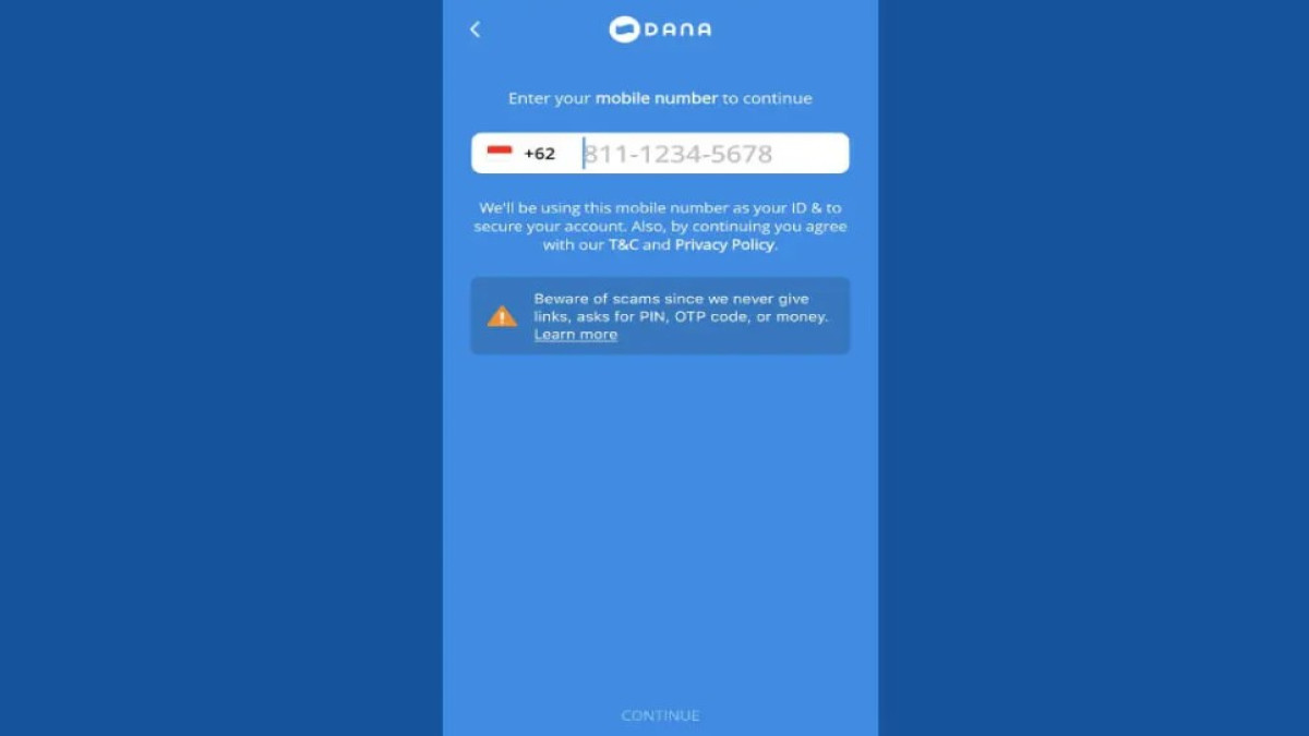 Cara Login DANA dengan Nomor Telepon Tanpa Aplikasi