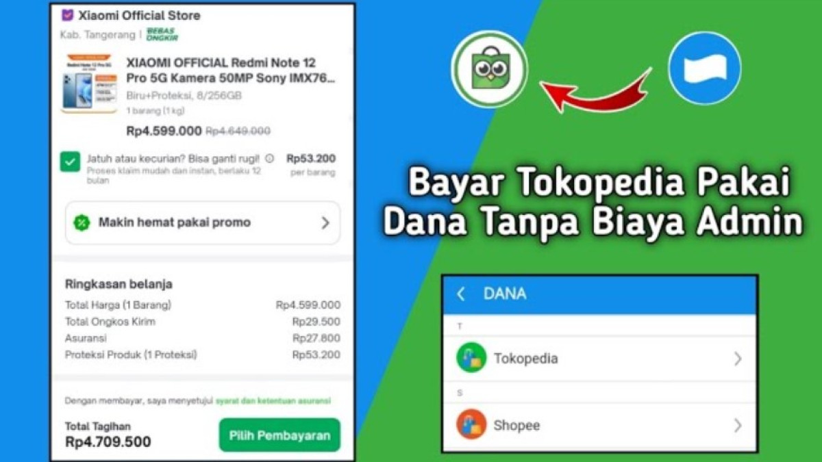 Cara Bayar Tokopedia Pakai DANA Tanpa Rekening