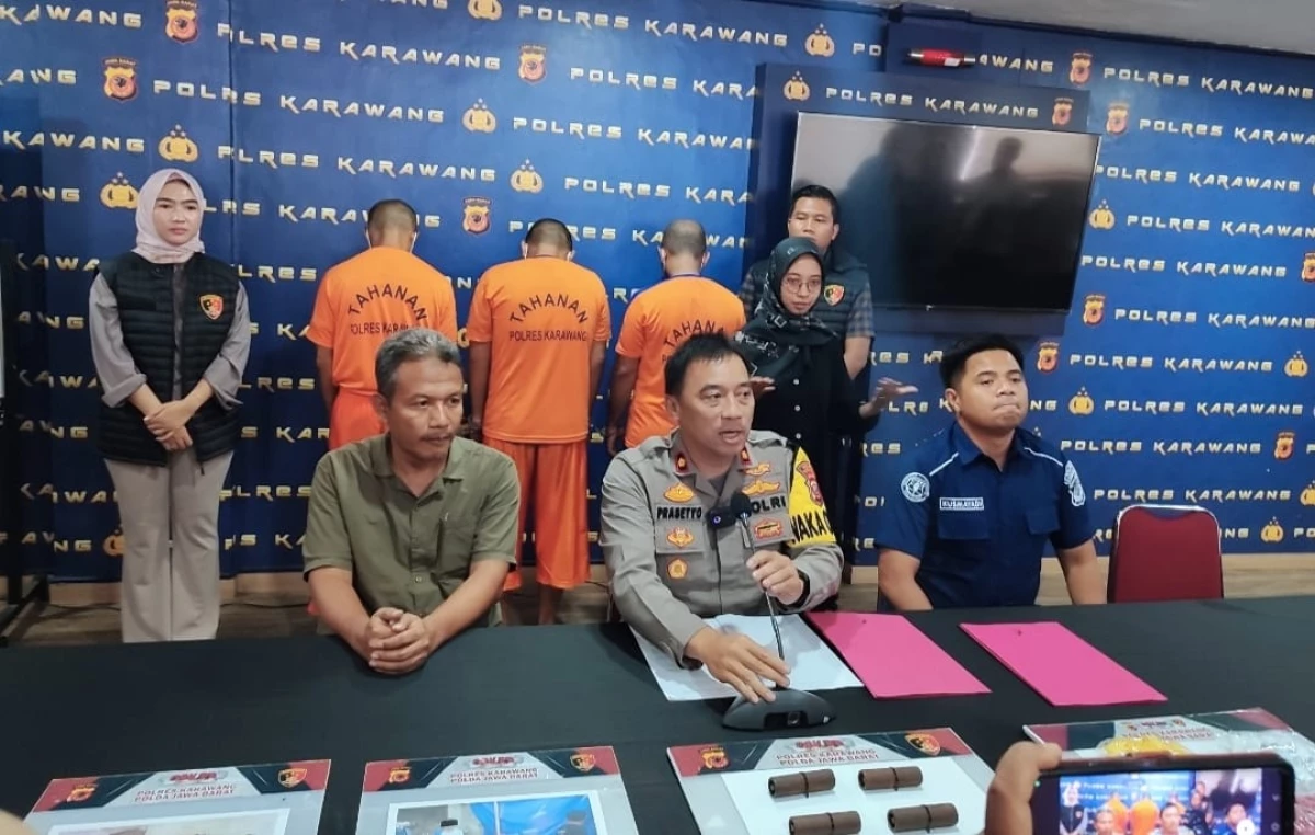 Polres Karawang Bekuk 3 Pelaku Penyuntik Gas Subsidi