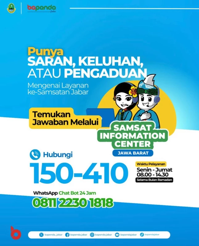 Samsat Information Center memudahkan masyarakat untuk mendapatkan informasi layanan kesamsatan.