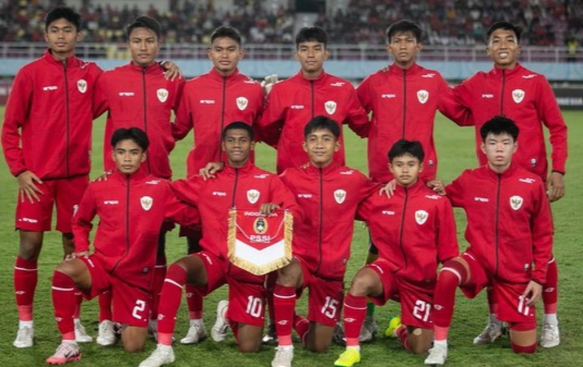 Timnas Garuda Muda sumber (Foto: ANTARA FOTO/MOHAMMAD AYUDHA)