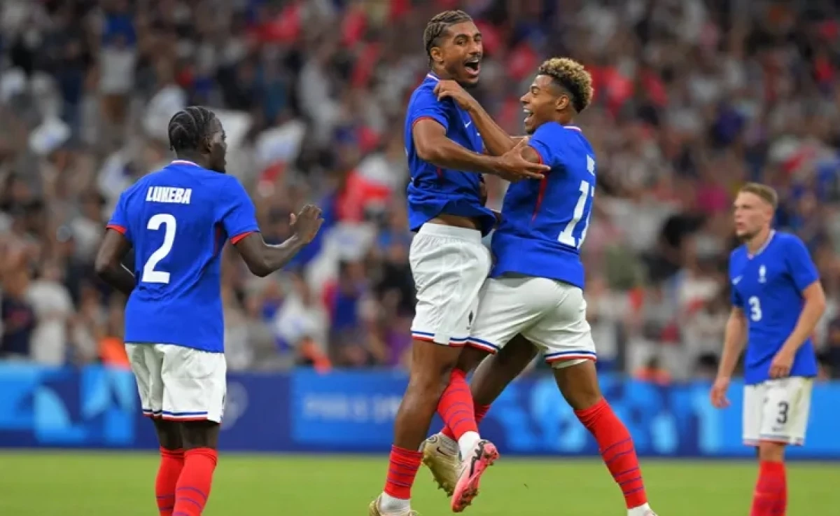 Olimpiade Paris 2024 di Stadion Marseille di Marseille pada 24 Juli 2024.NIKOLAS TUCAT / AFP