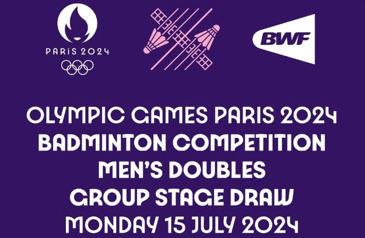 Drawing Sektor Ganda Putra untuk Olimpiade Paris 2024. (Sumber Gambar: Screenshot via Instagram @bwfofficial)