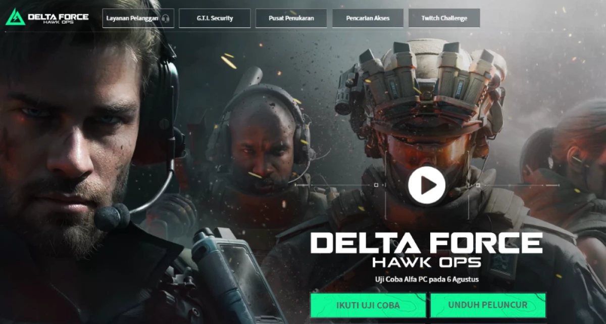 Link Download Uji Coba Game Delta Force: Hawk Ops(playdeltaforce.com)