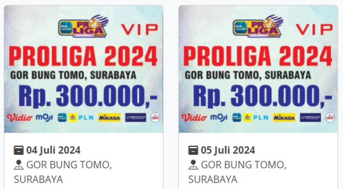 Harga Tiket Final Four Proliga 2024