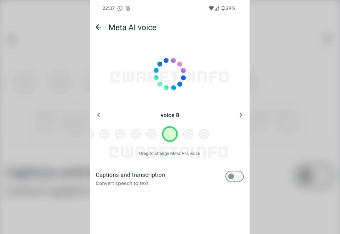 Mode suara Meta AI