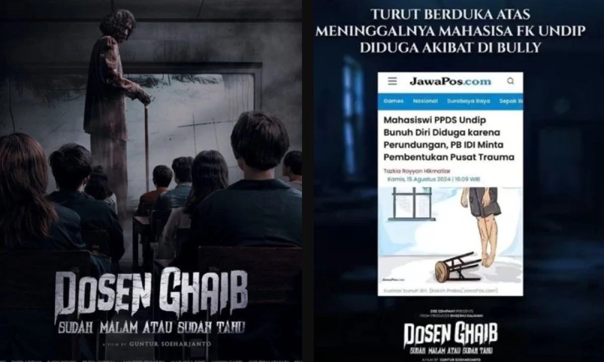 Produser Film Dosen Ghaib Buka Suara Usai Dikecam Promosi Pakai Kasus PPDS Undip