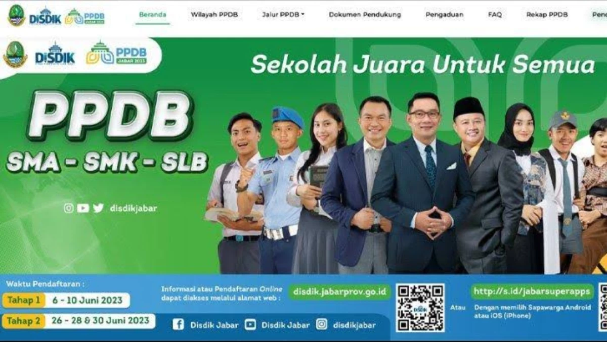 Cara Mendaftar PPDB Jawa Barat 2024! Jadwal, Persyaratan, dan Jalur Pendaftaran