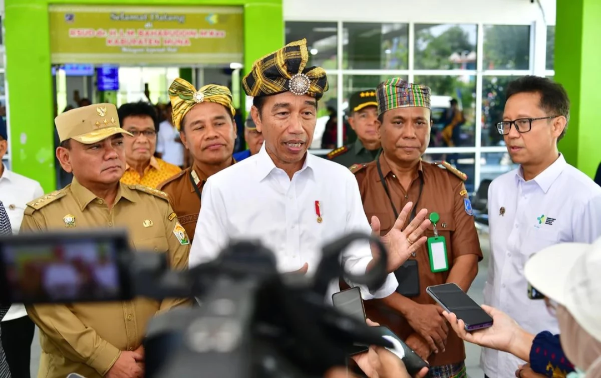 Presiden Jokowi Tinjau Pelayanan Kesehatan di RSUD Baharuddin Kabupaten Muna