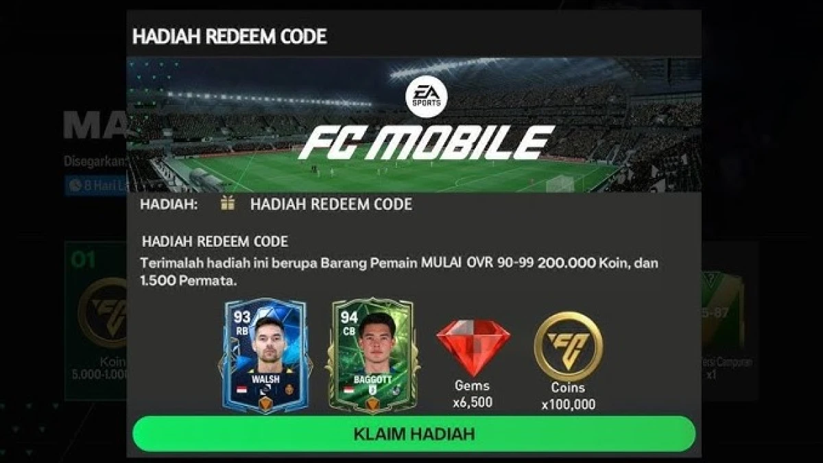 Kumpulan Kode Redeem FC Mobile EA Sports Hari Ini 2 Januari 2025: Klaim Hadiah Gratis Sebelum Kedaluwarsa!