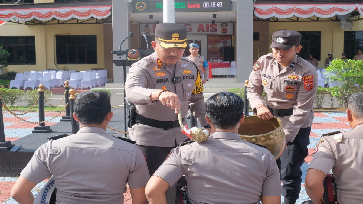 kenaikan pangkat personel Polres Subang