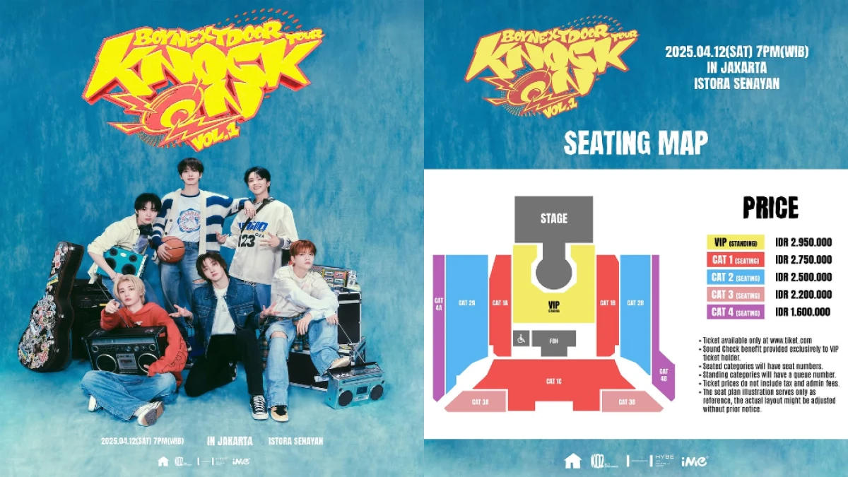 Daftar Harga Tiket Konser BOYNEXTDOOR di Jakarta April 2025, Mulai Rp 1,6 Juta