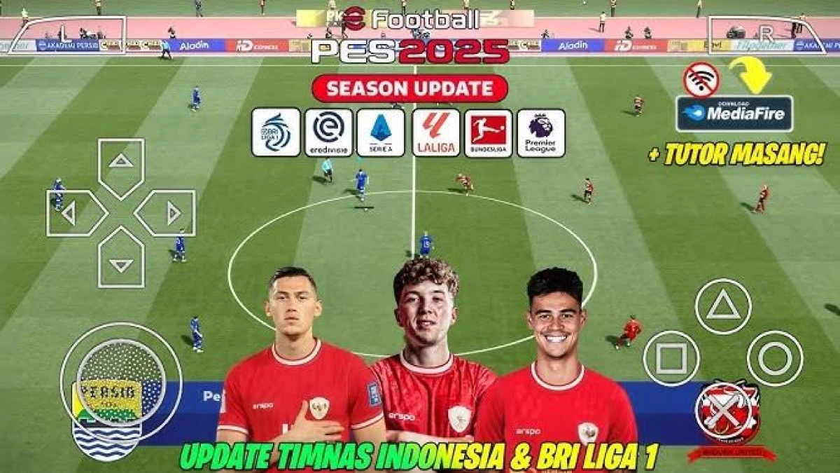 Download PES 2025 Mod BRI Liga 1 Indonesia & Liga Eropa – Mudah Banget!