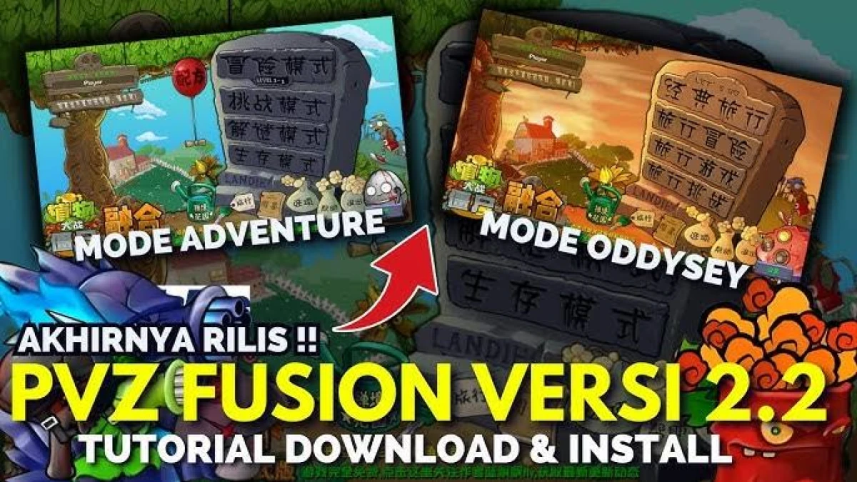 Udah Resmi Rilis Download PVZ Fusion 2.2 di Android and PC