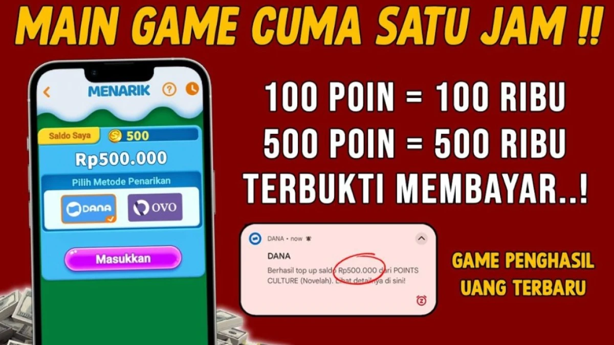 Game Penghasil Saldo DANA Rp500.000 Tanpa Deposit Terbaru 2025