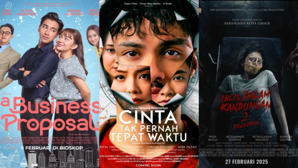 Daftar Film Indonesia yang Tayang di Bioskop Februari 2025, Ada Business Proposal