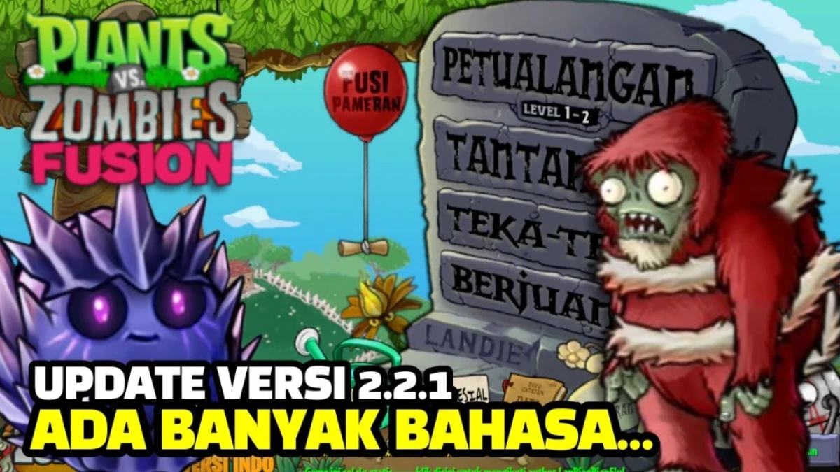 Download PVZ Fusion 2.2.1 Bahasa Inggris dan Bahasa Indonesia