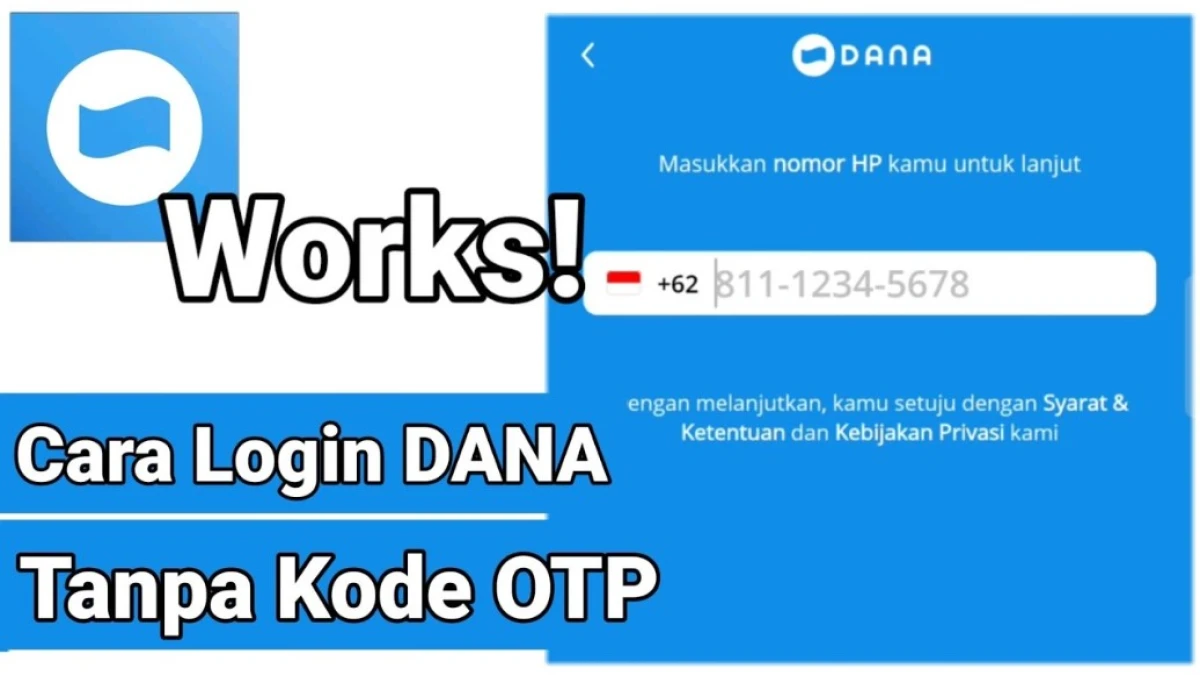 Masuk Ke Aplikasi DANA Tanpa OTP