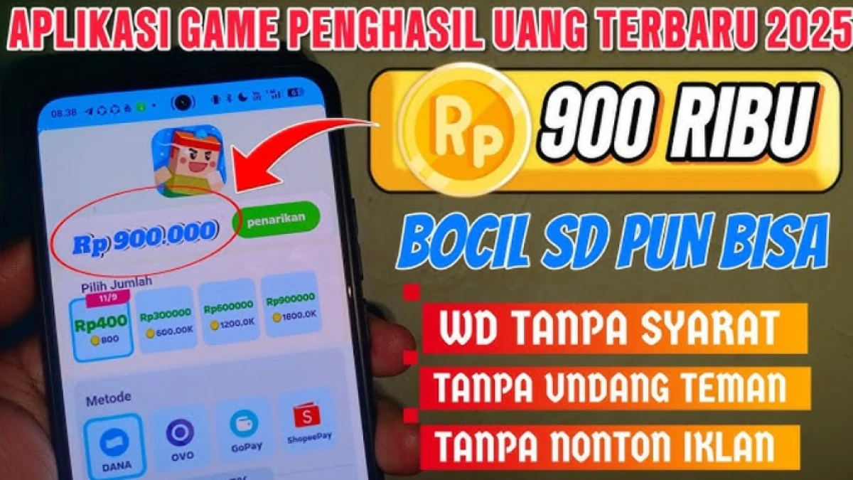 Game Penghasil Uang Langsung Cair ke DANA Terbaru 2025