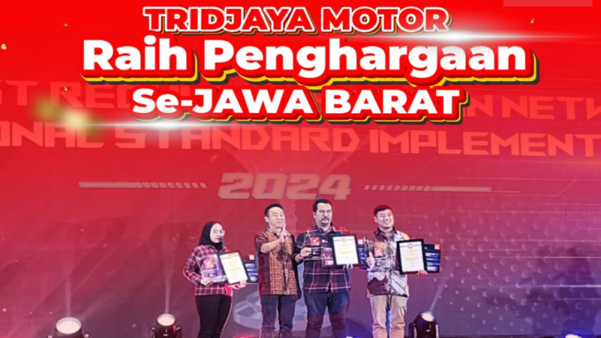 Tridjaya Motor Pagaden Raih Predikat Dealer Terbaik se-Jawa Barat